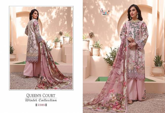 Shree Queens Court Winter Fancy Festival Wear Pashmina Pakistani Suits Collection